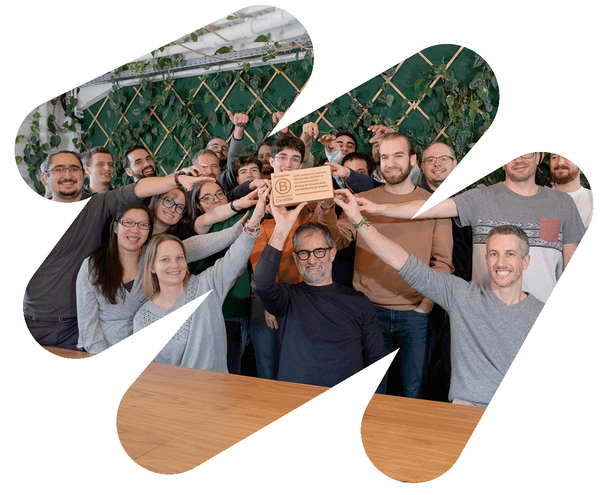 image collaborateurs tipee avec cértification B corp