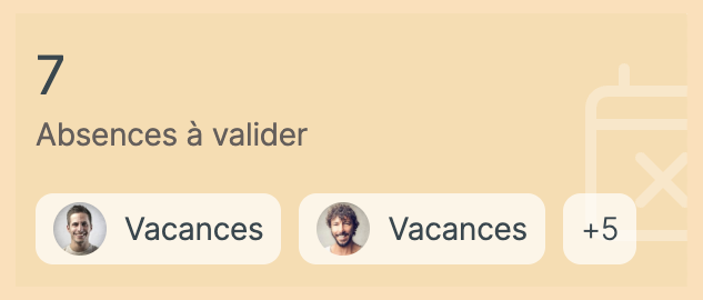 Absences à valider