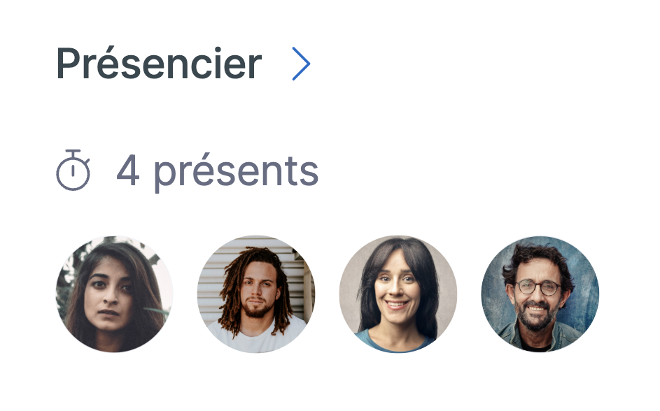 Présencier des employés tipee