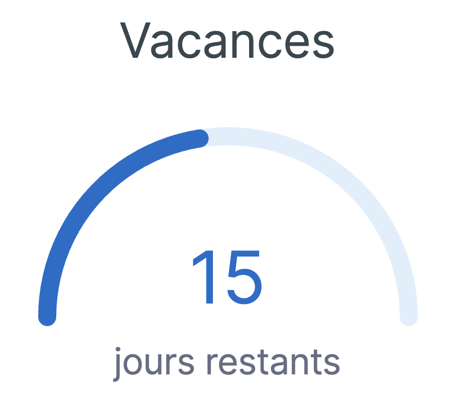 Soldes des vacances - jours restants