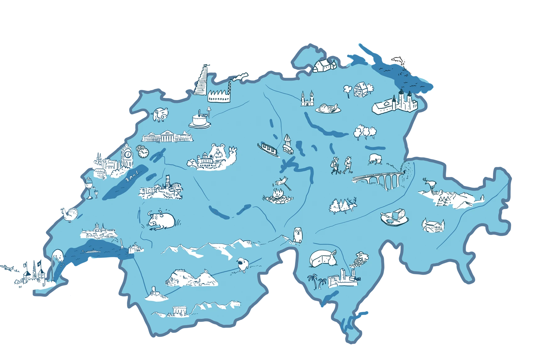 carte suisse tipee transparent - tipee