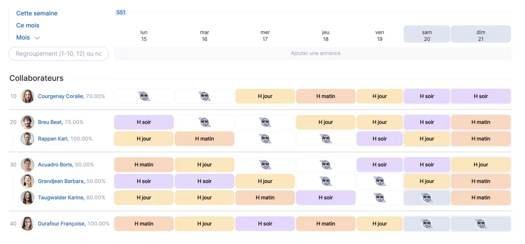 planning industrie - tipee